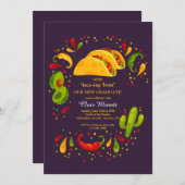 Invitation Fête Tacos (Devant / Derrière)