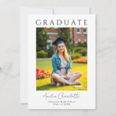 Invitation Fête tendance moderne de deux photo Graduation (Devant)