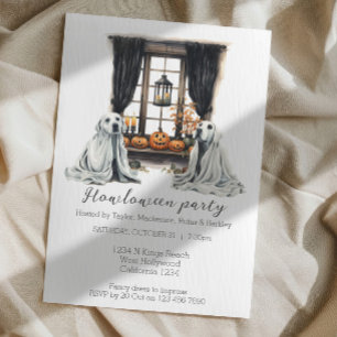 Invitation Fête Thématique Halloween Chiens Howloween Amusant