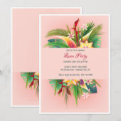 Invitation Fête Tropicale (Devant / Derrière)
