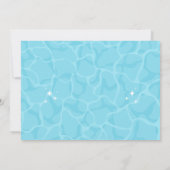 Invitation Fête Tropicale au Piscine (Dos)