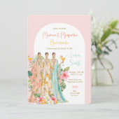 Invitation Fête Tropicale de Bachelorette de Mumu et Margarit (Debout devant)