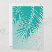 Invitation Fête Tropicale de Filles au Luau (Dos)