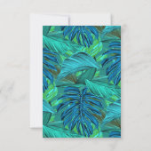 Invitation Fête tropicale des posters de animaux de la jungle (Dos)