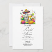 Invitation Fête Vibrante Taco à propos d'une douche de couple (Devant)