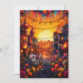 Invitation Fête Vibrante Taco à propos d'une douche de couple (Dos)