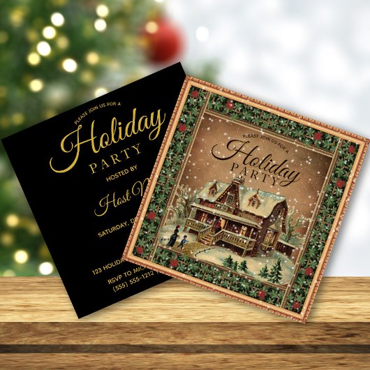 Invitation Fête vintage