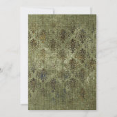 Invitation Fête vintage d'Halloween (Dos)