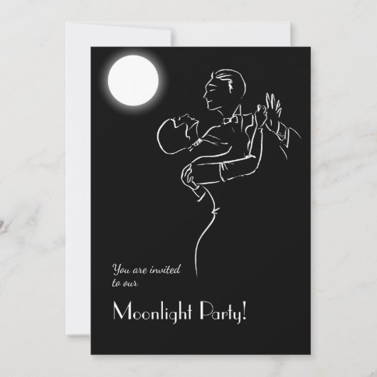 Invitation Fête vintage Halloween (Devant)