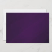 Invitation Fête Violet Noir & Or 13 TREIZE 13ème (Dos)