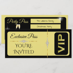 Invitation Fête VIP de Noël Exquisit