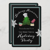 Invitation Fête virtuelle (Devant / Derrière)