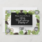 Invitation Fête virtuelle (Devant)