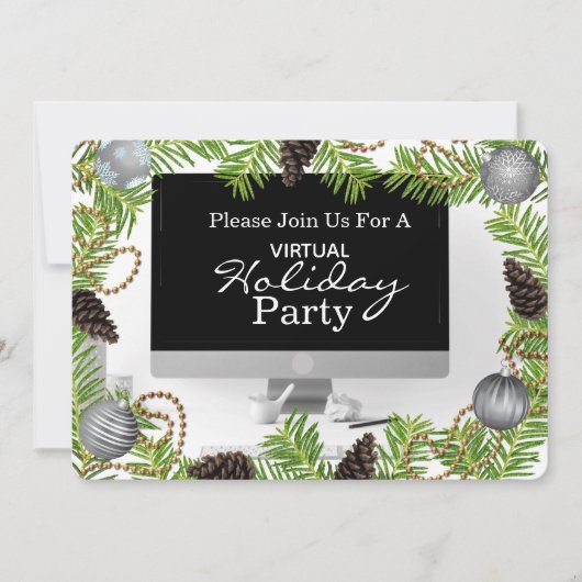 Invitation Fête virtuelle (Devant)