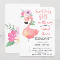 Fête virtuelle de baby shower drôle et mignonne av