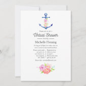 Invitation Fête virtuelle de bébé à l'aquarelle sur le thème (Devant)