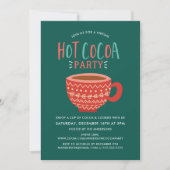 Invitation Fête Virtuelle de Noël avec du Chocolat Chaud de F (Devant)