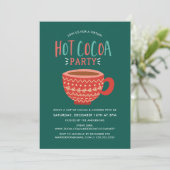 Invitation Fête Virtuelle de Noël avec du Chocolat Chaud de F (Debout devant)