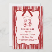 Invitation Fête Whimsical Friendsmas (Devant)