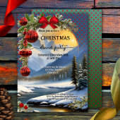 Invitation Fête Whimsical Retro Noël Dîner fête