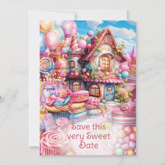 Invitation Fête Whimsical Sweet (Devant)