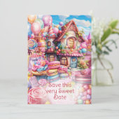 Invitation Fête Whimsical Sweet (Debout devant)