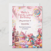 Invitation Fête Whimsical Sweet (Dos)