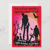 Invitation Fête zombie Apocalypse dystopie événement (Devant)