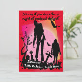 Invitation Fête zombie Apocalypse événement dystopique  (Debout devant)