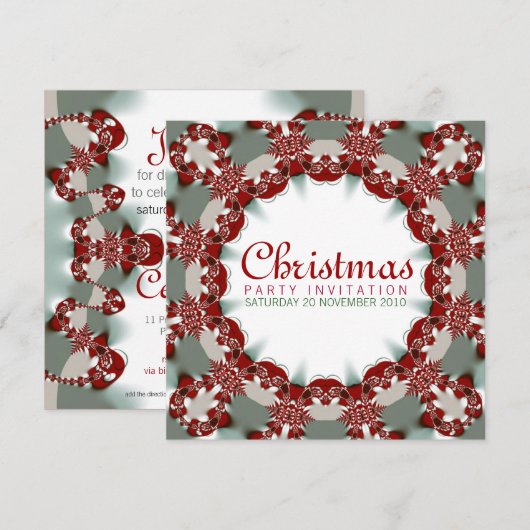 Invitation fêtée du cercle factice (Devant / Derrière)