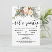 Invitation Fêteons les Fleurs Blanches d'Hiver Engagement (Debout devant)