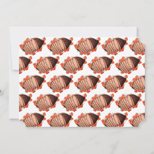 Invitation Fêter Hanoukka Brisket Fête juive (Dos)