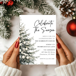 Invitation Fêter la fête de Noël de la saison