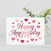 Invitation Fêter l'amour : Joyeux anniversaire (Debout devant)