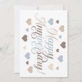 Invitation Fêter l'amour : Joyeux anniversaire (Devant)