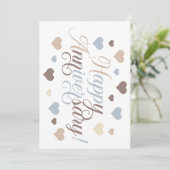 Invitation Fêter l'amour : Joyeux anniversaire (Debout devant)