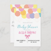 Invitation Fêter l'arrivée de votre petit miracle ! (Devant / Derrière)