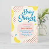 Invitation Fêter l'arrivée de votre petit miracle ! (Debout devant)