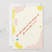 Invitation Fêter l'arrivée de votre petit miracle ! (Dos)