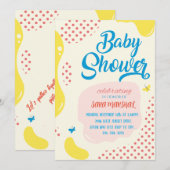 Invitation Fêter l'arrivée de votre petit miracle ! (Devant / Derrière)