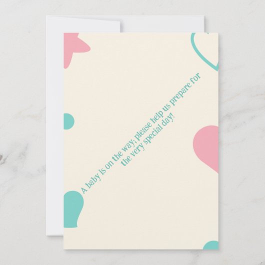 Invitation Fêter l'arrivée de votre petit miracle ! (Dos)