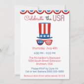 Invitation Fêter le 4 juillet américain BBQ Party (Devant)