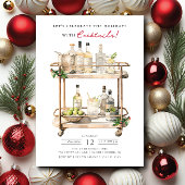 Invitation Fêter les fêtes Noël Cocktail Party
