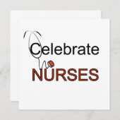 Invitation Fêter les T-shirts et les cadeaux des infirmières (Devant / Derrière)