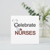 Invitation Fêter les T-shirts et les cadeaux des infirmières (Debout devant)