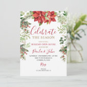 Invitation Fêter Noël de fête de la saison (Debout devant)