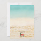 Invitation Fêter Noël Florida Style Fête de Vacances (Dos)