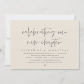 Invitation Fêter Notre Nouveau Chapitre, Elopement Brunch (Devant)