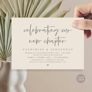 Invitation Fêter Notre Nouveau Chapitre, Elopement Brunch