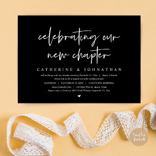 Invitation Fêter Notre Nouveau Chapitre, Elopement Brunch